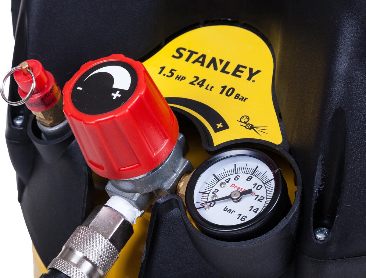 STANLEY Compressor D200/10/24V - Olievrij -10 Bar - 24 Liter Tank
