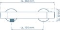 SCHÜTTE Vico Thermostatische Douchekraan - Chroom - 150 mm hartafstand