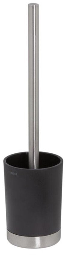 Tiger Tune - Toiletborstel met houder vrijstaand - RVS geborsteld / Zwart