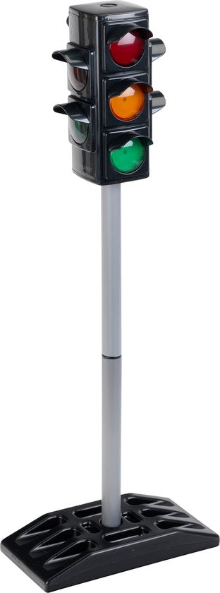 Klein Toys stoplicht - draait op batterijen - incl. lichteffecten - 27x12,5x72,5 cm - zwart
