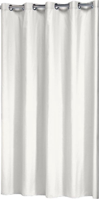 Sealskin Coloris Douchegordijn 180x200 cm - Polyester / Katoen - Wit