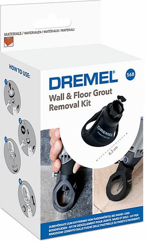 Dremel 568JB - Voegverwijderingsset Inc. 1 x hardmetalen frees