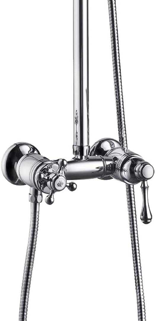Essebagno Regendouche - Leeds - Chroom - Waterbesparend - Met Thermostatische Kraan