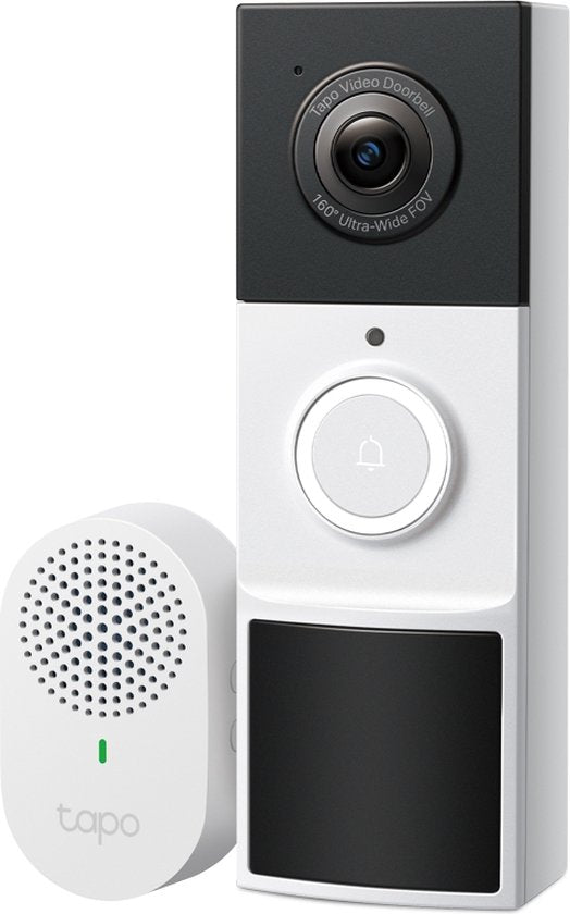 Tapo D210 draadloze video deurbel op batterij - 2K Video - Zonder Abonnement - IP65 - Slimme deurbel