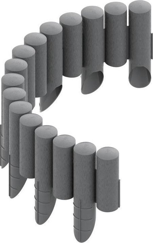 Cellfast Garden Lawn Edge Border Palissade Plastic met houten structuur