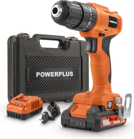 Powerplus Dual Power POWDP15100 accu schroefboormachine 20V Li-Ion