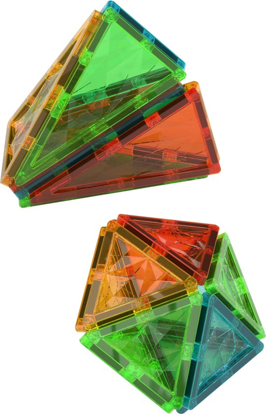 Geomag MagiCube - Educatief kinderspeelgoed - Magnetische tegels - Gerecycled kunststof - Milieubewust - 44-delige set