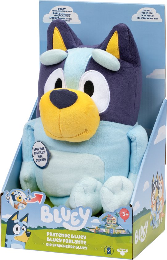 BLUEY - Pratende Bluey - Interactieve pluchen knuffel