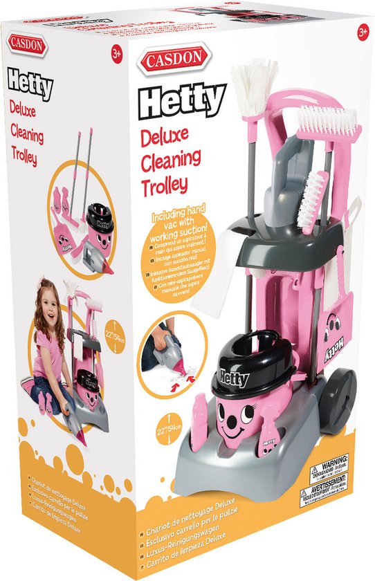 Casdon Hetty - Deluxe Reinigingswagen - Speelgoedschoonmaakset