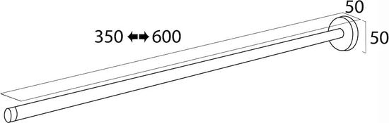 Tiger Boston - Telescopisch Handdoekrek - RVS geborsteld