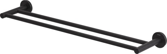 Tiger Urban - Handdoekrek dubbel 60 cm - Zonder boren - Boren of lijmen - Zwart
