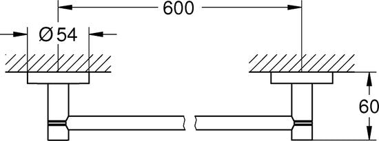 GROHE Start Handdoekhouder - chroom
