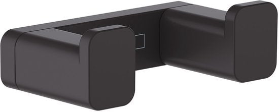 hansgrohe AddStoris dubbele handdoekhaak mat zwart