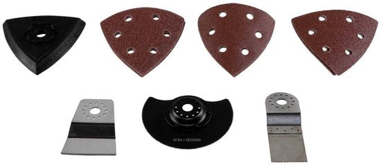 Einhell Accu Multitool TC-MG 18 Li Solo - Power X-Change - 18 V/Li-ion - Incl. 9x schuurpapier en 3 verschillende zaagbladen - Excl. accu en lader