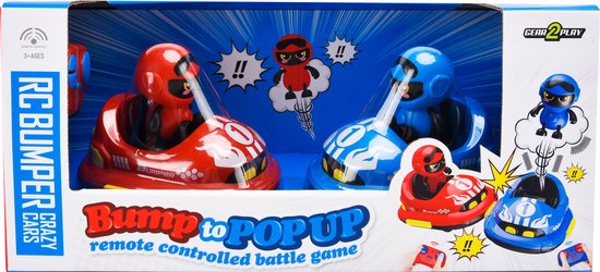 Gear2play RC Crazy Bumper Cars Duoset - Bestuurbare Bumpercars - Ga een botsduel aan!