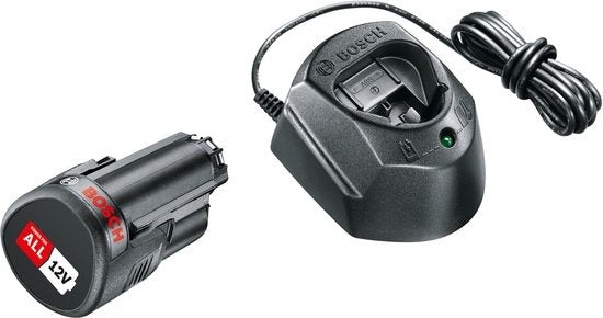 Bosch Accessoires - Set 1A lader en 1x 12 V Li-Ion 1,5 Ah accu's 1600A01L3D