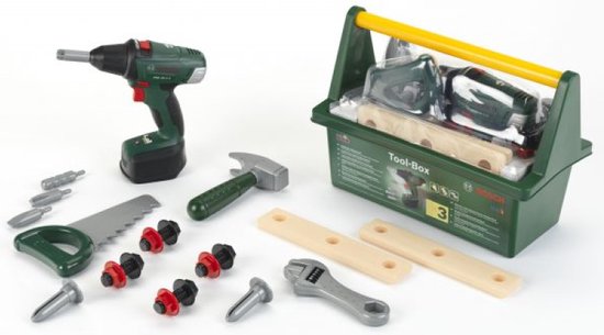 Klein Toys Bosch Kinder Gereedschapskist - Inclusief boormachine - 3+ jaar