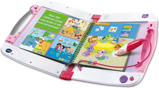 VTech Magibook Starter Pack Roze + demoboek - Interactief Activiteitenboek - vanaf 2 jaar - Educatief speelgoed