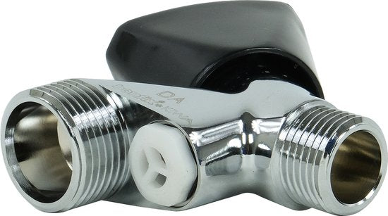 Scanpart wasmachinekraan met beluchter - Wasmachine kraan - 1/2" x 3/4" aansluiting