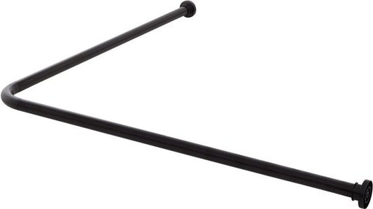 Sealskin Seallux - Douchegordijnstang - hoek - 90 x 90 cm - Zwart