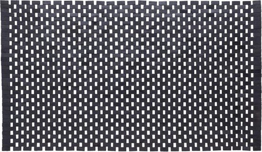 Sealskin Woodblock - Badmat 52x90 cm - 100% gerecycled hout - Teak Zwart