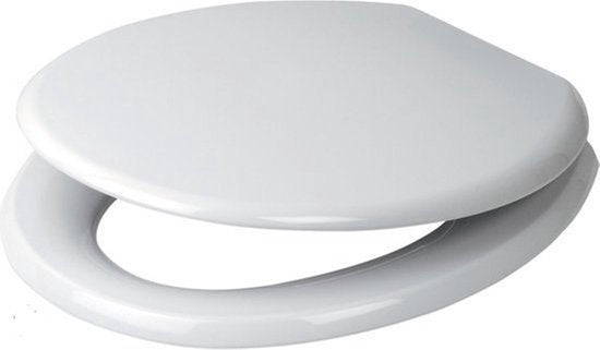 Plieger Start Toiletbril - Universele vorm WC Bril - Thermoplast - Wit - Met Deksel - Softclose - Quick Release - Kunststof Bevestiging