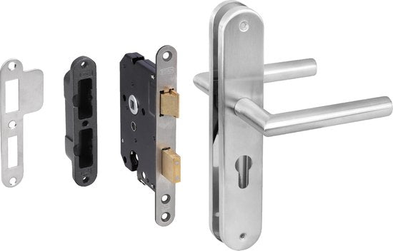 Starx Poortdeur set met RVS beslag en veiligheidsslot SKG*