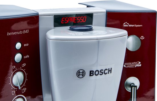 Klein Toys Bosch speelgoedkoffiezetapparaat - koffiemachine - incl. 2 kopjes - incl. geluid - rood