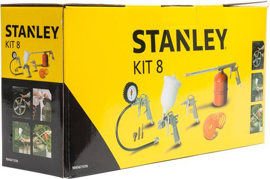 STANLEY Luchtgereedschapset 8-delig
