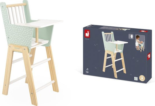 Janod Zen - Poppenstoel - Voor Poppen Tot 42 Cm - Inclusief Kussen Om Je Favoriete Pop Op Te Laten Zitten - Geschikt Vanaf 3 Jaar