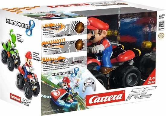 Carrera RC voertuig Auto - RC Mario Kart- Mario - Quad - 2,4GHz RC Model Kant en Klaar - Carrera