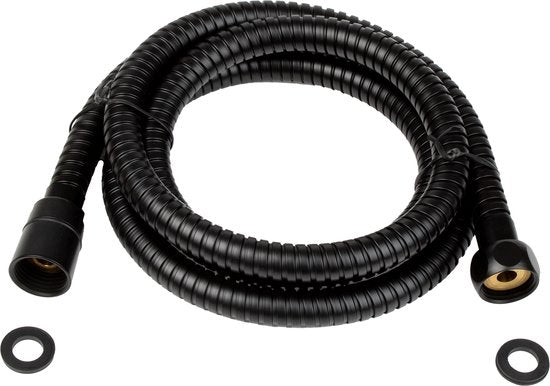 Plieger Napoli Doucheslang - Universeel - Metaal - Mat zwart - 150cm