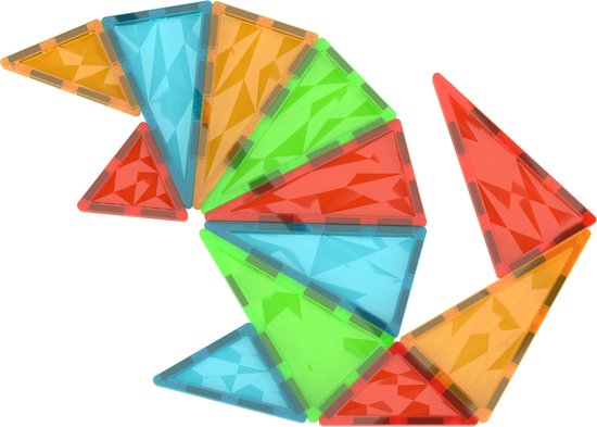 Geomag MagiCube - Educatief kinderspeelgoed - Magnetische tegels - Gerecycled kunststof - Milieubewust - 44-delige set