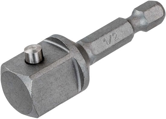 DeWALT DT7512 IMPACT slagschroefadapter 1/4 zeskant naar 1/2 vierkant