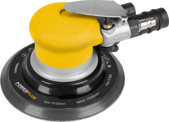 Powerplus pneumatische excentrische schuurmachine POWAIR0013 - 240L/min, 6.3 bar, schuurpapier ᴓ150mm - 10500min-1