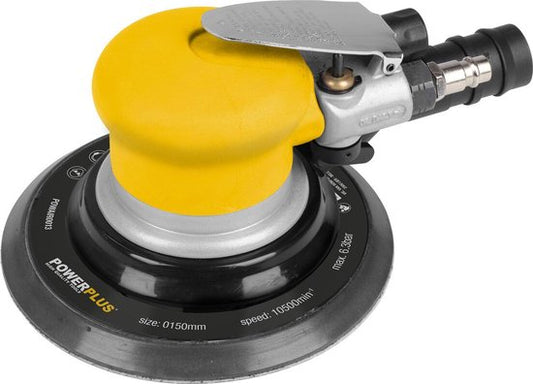 Powerplus pneumatische excentrische schuurmachine POWAIR0013 - 240L/min, 6.3 bar, schuurpapier ᴓ150mm - 10500min-1