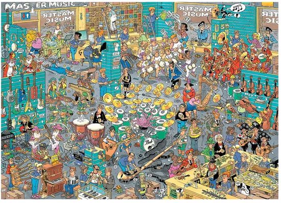 Jan van Haasteren - De Muziekwinkel & Vakantiekriebels - 2 x 1000 stukjes - Puzzel