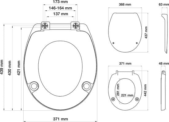 Tiger Comfort Care - WC bril - Toiletbril Softclose - Toiletverhoger 5 cm - Duroplast Wit