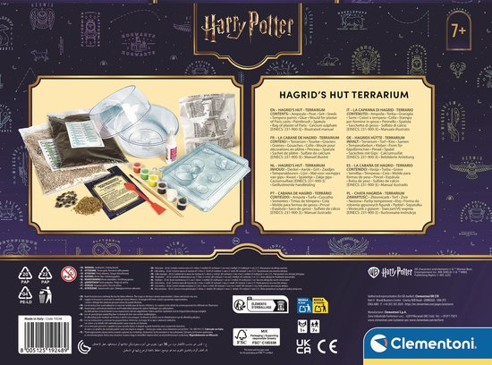 Clementoni -Harry Potter Terrarium - Hagrids Fantastische Hut - Planten experimenteerset - vanaf 7 jaar