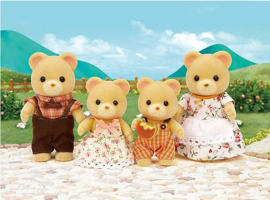 Sylvanian Families 5059 familie beer-fluweelzachte speelfiguren kindje ontbreekt
