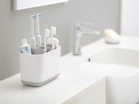 Tandenborstel Organiser, Grijs, Groot - Joseph Joseph | Easystore