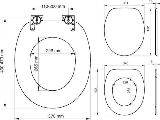 Tiger Hetta - WC bril - Soft Close - MDF / FSC - Bruin