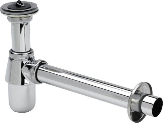 Viega universele plug bekersifon inclusief verlengde muurbuis en rozet 5/4x25cm chroom