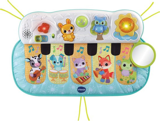 VTech Dierenvriendjes Trappelpiano - Educatief Speelgoed - Licht en Geluidseffecten - Gezongen Liedjes - 3 tot 24 Maanden