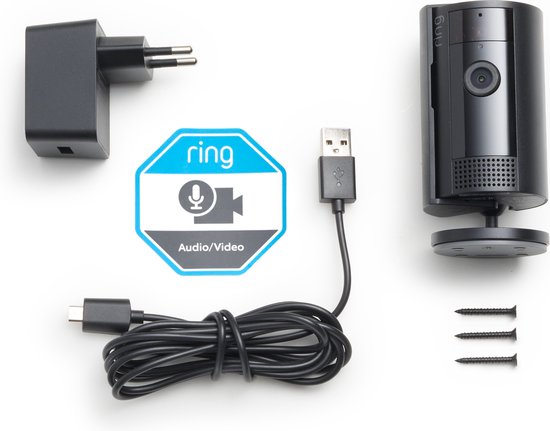 Ring Indoor Camera (2nd Gen) - Zwart - Beveiligingscamera