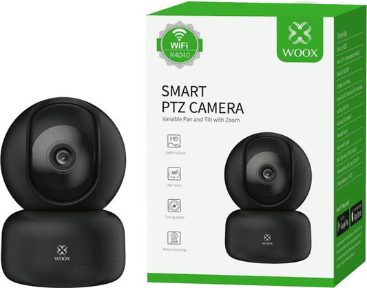 WOOX R4040-BLACK PTZ SLIMME CAMERA, 1080P, TILT / ZOOM