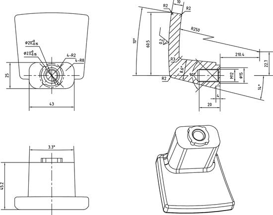 Starx Veiligheidsbeslag – Deurbeslag – Duwer/Kruk – Kortschild – Aluminium – PC55 mm