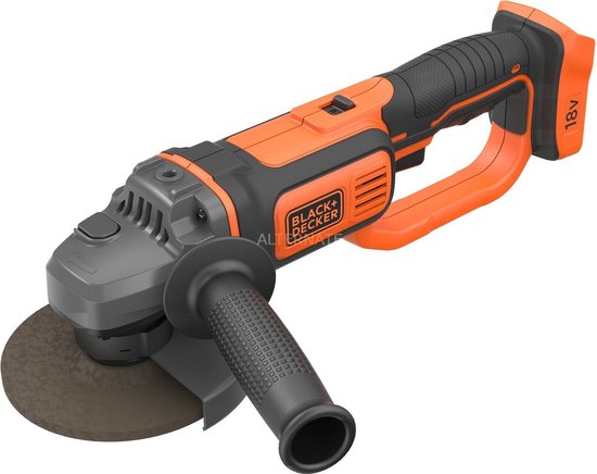BLACK+DECKER 18V 125mm haakse slijper - zonder accu en lader - BCG720N-XJ