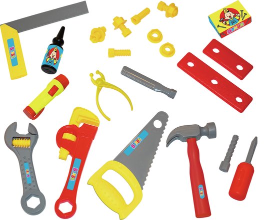 Bumba - Speelgoedgereedschapskoffer - Gereedschapskoffer met tools - 25 delig