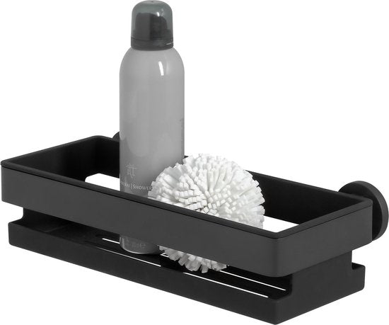 Tiger Noon - Doucherek - Badkamerrek - Zonder boren - Boren of lijmen - RVS - Mat Zwart